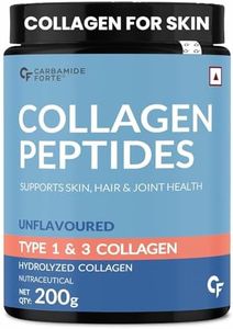 Carbamide Forte Collagen Supplements | Collagen Powder For Women & Men | Type 1 & 3 Hydrolyzed Peptides That Supports Skin, Hair, & Joint Health | Unflavoured - 200g