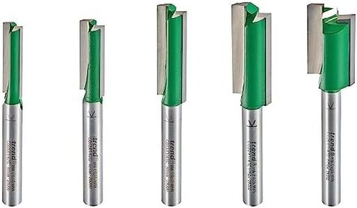 Trend CraftPro Router Bit Cutter Set for the Trend Mortise and Tenon Jig, 1/4 Inch Shank, 5 Pieces, SET/MT1X1/4TC