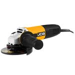 JCB 240V - 840W Corded Angle Grinder 125mm Discs, Anti-Vibration & 2 Position Side Handle, Adjustable Guard, 11500rpm, 3 Year Warranty, 240V Wired