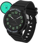 Juboos Kid's Analog Watch for Boys and Girls, Outdoor Sports 5 ATM/50 M Waterproof Childrens Watch with Light, Easy-to-Read Time Teaching Large Dial