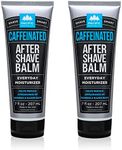 Pacific Shaving Company Caffeinated Aftershave, Men's Grooming Product - Antioxidant Daily Face Lotion + After Shave - Soothing Aloe & Spearmint Post Shave Balm for Sensitive Skin (7 Oz, 2 Pack)