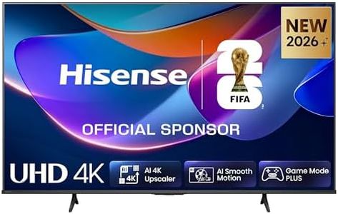Hisense 43E6DS Fernseher 43 Zoll, 4K UHD Smart TV, Hi-View AI Engine, 60Hz Game Mode Plus, Dolby Vision, AI 4K Upscaler, DTS Virtual: X, AI Smooth Motion, Airplay, Sprachsteuerung[2026]