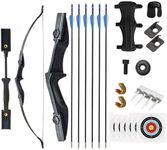 Bow and Arrow Set for Adults & Youth,Archery Takedown Recurve Bow Set for Beginners and Youth, Left & Right Handed (40lbs)