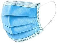 Màsks 50pcs Face Shield 3-ply Protection Effective Prevention to Germ Safety Face Blue