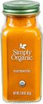 Simply Organic Turmeric Large glass, 67g