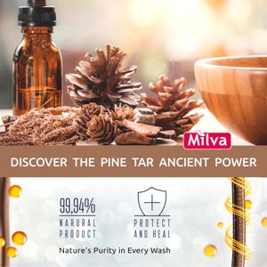 Milva Pine Tar Shampoo 200ml – Deep Cleansing Hair Care
