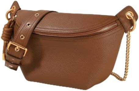 Itamood Top Grain Leather Crossbody belt bags for women,Work Travel Daily Errands,Minimalist city walk With Chain Straps