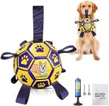 Dog Toys Soccer Ball with Straps, I