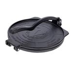 VICTORIA Tortilla Press for Mexican Tortillas Cast Iron HD Pre-seasoned 20 cm, Professional Colombian Pataconera for Making Tacos, Arepas, Quesadillas, Empanadas, Patacones, Roti Maker