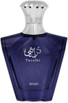 TURATHI BLUE by AFNAN - Eau de Parfum 90ML - Spicy Woody Sensational Fragrance.