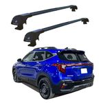 ROKIOTOEX Cobra Roof Rack Crossbars Fits 2024-2025 Ki-a Seltos X-line Factory Raised Side Rails only, Lockable Cross Bars for Cargo Box, Bike Carrier Black - CJ3020