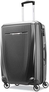 Samsonite Winfield 3 DLX Hardside Luggage with Spinner Wheels, Graphite Grey, Checked-Medium 25-Inch, Winfield 3 DLX Hardside Expandable Luggage with Spinners
