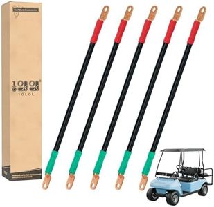 10L0L Golf Cart Battery Cables 4 Gauge for Yamaha G2 G8 G9 36V, Golf Cart Club Car DS 95+ 48V, Club Car DS 1981+ 36V, Welding Battery Pure Copper Flexible Cable with Terminal Connector