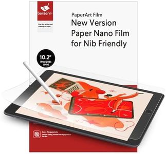 BERSEM 2-Pack Paper Screen Protector Compatible with iPad (10.2-Inch, 2021/2020/2019 Model, 9th / 8th / 7th Generation) Matte PET Film for Drawing, Write as Paper, Bubble Free