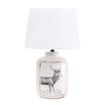 Simple Designs LT1065-DER Deer Farmhouse Table Lamp