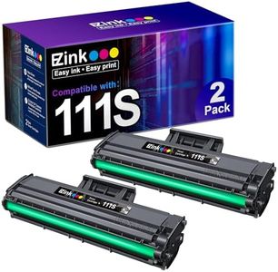 E-Z Ink Compatible Toner Cartridge Replacement for Samsung 111S 111L MLT-D111S MLT-D111L to use with Samsung Xpress M2020W M2022W M2024W M2070FW M2070W Printer (Black, 2 Pack)