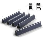 QuliMetal 7636 15.3 Inch Porcelain Steel Flavorizer Bars for Weber Spirit 300 Series Spirit E310 E320 E330 S310 S320 S330 Grills with Front Controls, 5 Pack Heat Plates for Weber 46510001, 47513101