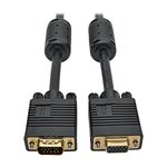 Tripp Lite VGA Monitor Extension Cable RGB Coax High Resolution M/F, 2048 x 1536, including 1080p HD15, 3ft 3' (P500-003)