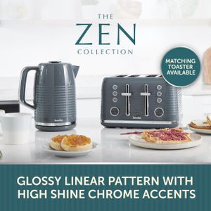 Breville Zen Electric Kettle – Grey, Fast Boil