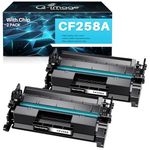 [with chip] 58A CF258A Compatible Toner Cartridges Replacement for HP CF258A 58A 58X CF258X Work with HP Laserjet Pro MFP M428fdw M428fdn M428dw M404 M428 M404n M404dn M404dw Printers(2-Black)