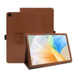 INSOLKIDON Compatible with DOO-GEE U10 Pro / U10 10.1 INCH Tablet case, Full Coverage Ultra Slim PU Leather Cover Case with Folding Stand Cover Rugged with Auto Sleep/Wake (Brown)