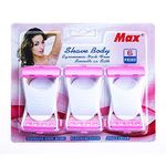 RUTJA Disposable MAX Body & Bikini Shaving Razor For Women (6 Pcs Blade) Platinum Blade