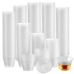 MATANA 300 Clear Plastic Bomb Shot Cups, 100ml - Shot Glasses for Layered Shots, Creative Cocktails & More - Weddings, Birthdays, Halloween, Festivals - Sturdy & Reusable