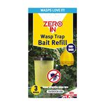 Zero In Wasp Trap Bait Refill Sachet – 3-Pack Effective Wasp Attractant