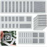 35 Pcs Screen Door Repair Kit, 4 Different Size Screen Window Repair Tape Self Adhesive Screen Mesh Repair Patch for Covering Screen Tears, Holes, Anti-Insect