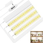 FOXGARDEN Grow Light, Full Spectrum Plant Light Strip for Indoor Plants, 384 LED Bright Grow Lamp with Auto On/Off Timer 4/8/12H, 4 Swith Modes, 10 Dimmable Brightness, 4 Packs