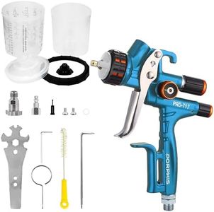 PORPHIS Paint Spray Gun PRD-717 VS Type with Split Nozzle 1.3mm Automotive Refinishing Spray Gun, Blue