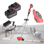 WTWTG Concrete Screed Vibrating Tool with 2 Rechargeable Battery, Electric Cordless Screed Cement Leveling Tamper Ruler with Scraper for Efficient Concrete Processing,200cm