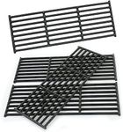 BBQSAVIOR PG74 BBQ Grill Grates for Broil King Baron 440 420 490 320, Broil-Mate and Huntington Models,17 3/8 Inch Cast Iron Cooking Grates Replacement Parts 4-Pack