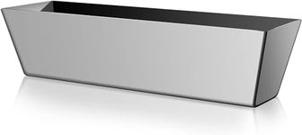 xinfedi Drywall Pan Mud, 12” Stainless Steel Watertight Reinforced Mud Pan, Tapered Sides, Drywall Tool Tray Bucket