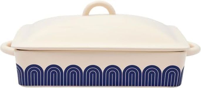 Great Jones Hot Dish Set (Blueberry) 9 x 13 Ceramic Casserole Dish + Lid | Oven-Safe to 500°F | Dishwasher, Freezer & Microwave-Friendly | Perfect for Lasagna, Cakes, Roasts & More | Durable Bakeware
