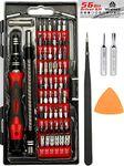 WIREHARD 62 in 1 Precision Screwdriver Set Computer Repair Tool Kit with Extra Magnetic Specialty Steel Multi Bit