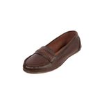 Mochi Women Brown Synthetic Leather Loafer Shoes UK/4 EU/37 (31-322)