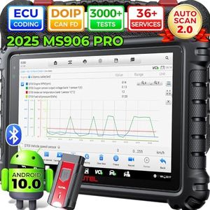 Autel MaxiSys MS906Pro Scan Tool: 2023 Newer Model of MS906/ MS906BT/ MK906BT Diagnostic Scanner, ECU Coding, 36+ Services, Active Test, All System, FCA Access, WiFi Print, Work with BT506/MV105
