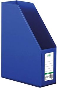 D.RECT 110206 Portariviste PVC, copertina rigida rivestita in PVC, Dorso da 90 mm, A4, Organizer, colore blu