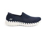 Skechers GO WALK Smart 2 - Cherlin SLIP ON Shoes for WOMENS | with Monomesh Knit Slip On Air-Cooled Goga Mat™ cushioned Insole and responsive Ultra Go extra Cushioning Walking Shoes Blue