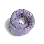 Huzi Infinity Pillow - Home Travel Soft Neck Scarf Support Sleep (Purple)