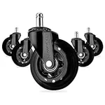 Office Chair Wheels (5-Pack) - Office Chair Casters, Desk Chair Wheels Replacement, Roller Blade Wheels Office Chairs, Office Chair Wheel Replacement Rollerblade Wheels