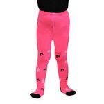 Bonjour Girl's Cotton Tights (BRO4059-Neon Lt.Pink_3(2-4) Year_Neon 2-4 Y) regular fit