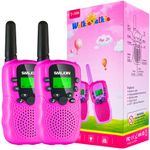 Walkie Talkies for Kids Adults Toys for Boys Girls, 3 Miles Walkie Talkies Toy 2 Way Radios Birthday Gifts for 3 4 5 7 8 10 Year Old Boy Girl Gifts for Boys Girls Toys 3 4 5 6 7 (Pink)