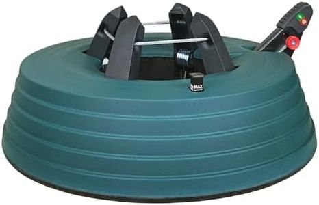 Leejec Christmas Tree Stand with Water Reservoir, Fast Clamped 6 Ft Real Tree with 5.1" Diameter, Water Level Indicator Equipped, No Assembly Required