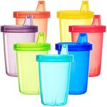 Youngever 7 Pack Kids Sippy Cups, S