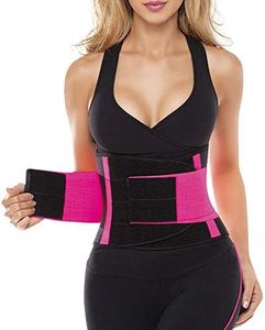 SHAPERX Women's Waist Trainer Belt - Body Shaper Belt for an Hourglass Shaper,CA-SZ8002-Rose-L