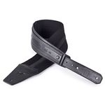 Gruv Gear SoloStrap Neo 4.0-Inch Wide Guitar and Bass Strap, Black