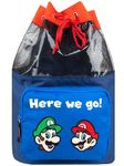 Super Mario Bag | Mario And Luigi Boys Swim Bag | Kids Beach Bag | Kids Drawstring Backpack | Blue One Size