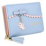 UTO Wallet for Girls Cute Unicorn Bowknot Women Coin Purse Card Bill Holder Organizer CA